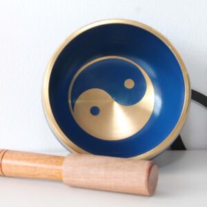 CUENCO TIBETANO AZUL YIN- YANG