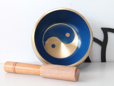 CUENCO TIBETANO AZUL YIN- YANG