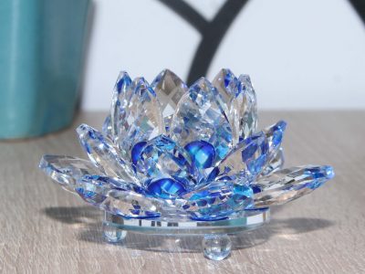 Flor de Loto cristal Azul
